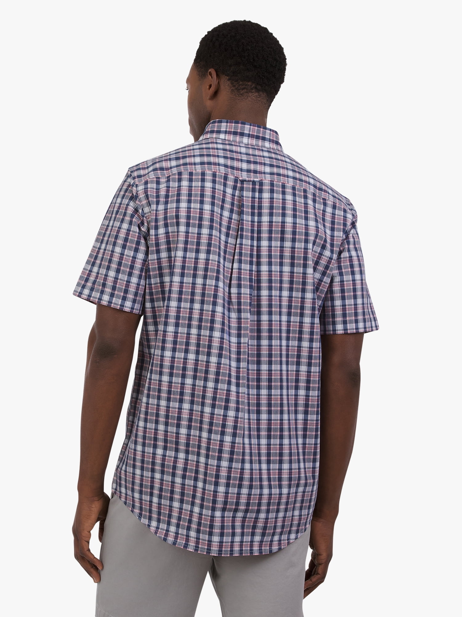 Chaps Men's and Big Men's Short Sleeve CVC Woven Shirt, Sizes S-3XL