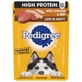 thumbnail image 3 of PEDIGREE HIGH PROTEIN CUTS IN GRAVY WITH CHICKEN & BEEF 100g (3.5oz), 3 of 3