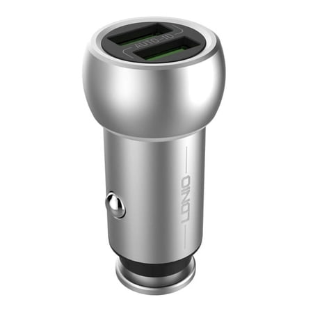 3.6A Car Charger for Galaxy J7/J5/J3/J2/J1 - 2-Port USB Power Adapter Zinc Alloy DC Socket Plug-in Smart Auto-ID Silver X4Z Compatible With Samsung Galaxy J7/J5/J3/J2/J1 price history on PriceWatchPro