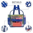 thumbnail image 3 of Mochila transparente PVC estadio MAY TREE mini mochila resistente agua Azul, 3 of 3