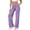Purple, variant on Annhoo Yoga Pants Women Stretchy High Waist Comfy Solid Color Loose Pants Comfy Soft Casual Workout Gym Trousers