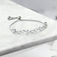 thumbnail image 3 of Gem Stone King 925 Sterling Silver Round White Zirconia Infinity Tennis Bracelet for Women By Keren Hanan (3.00 Cttw, Fully Adjustable up to 9 inch), 3 of 3