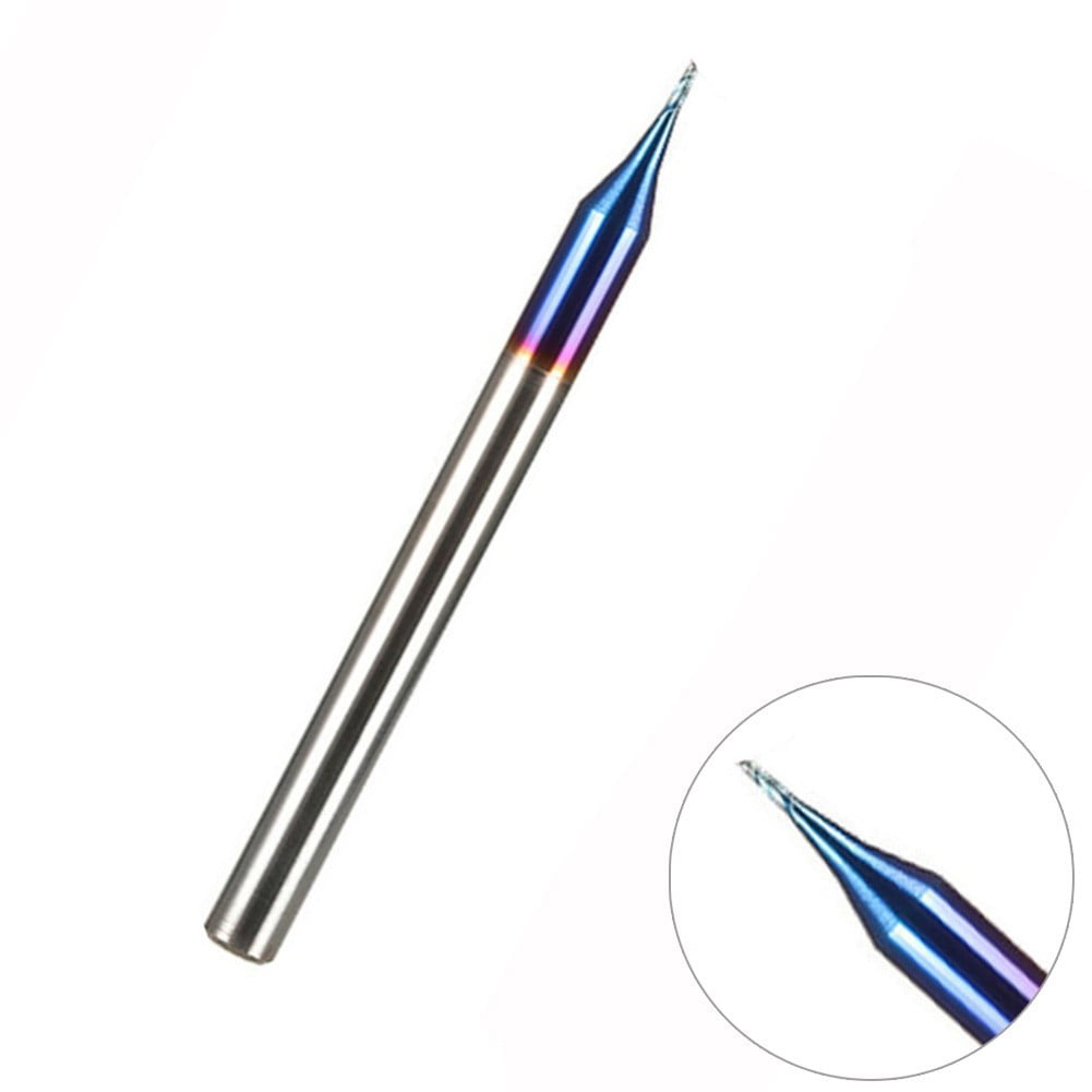Tungsten Carbide Blue Nano Coating End Mill 4 Flute HRC65 Milling Cutter Tool 