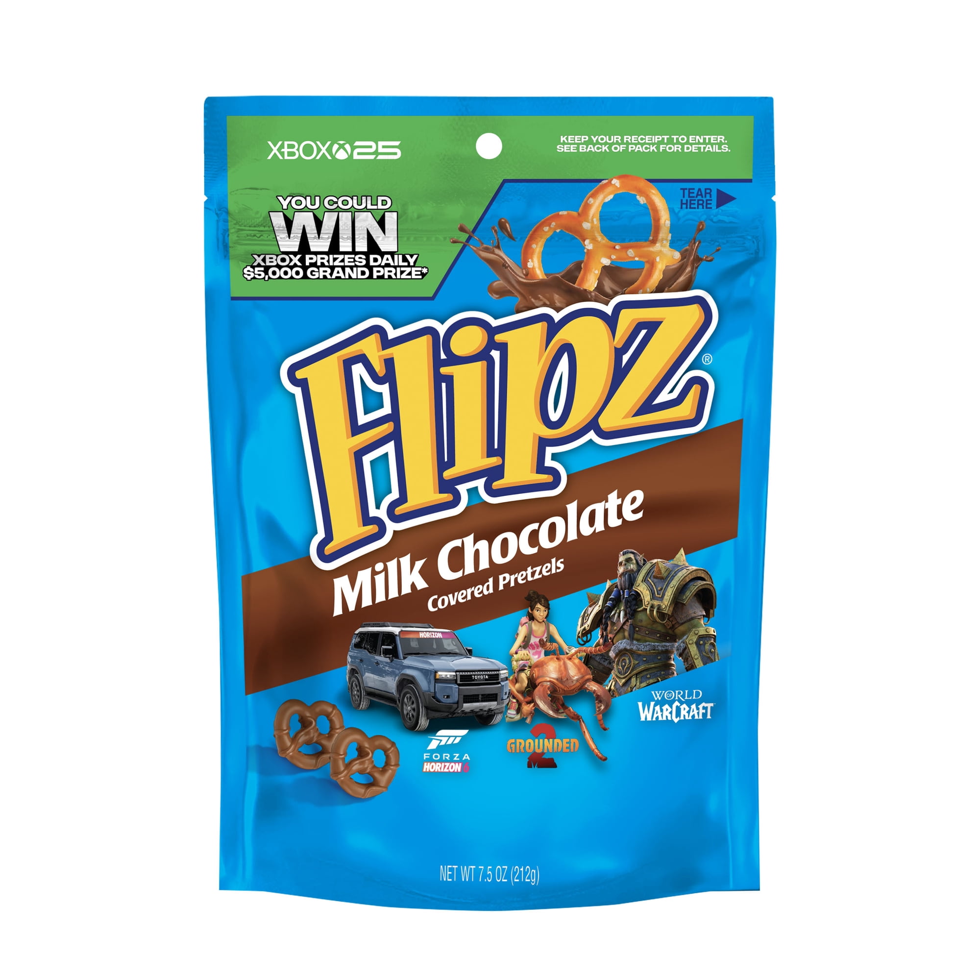 Flipz Milk Chocolate Covered Pretzels, 7.5 oz
