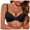 Black, variant on snilers Seamless Bra for Women Underwear Three Rows And Two Buttons Push Up Bras Full Coverage Wireless Bras