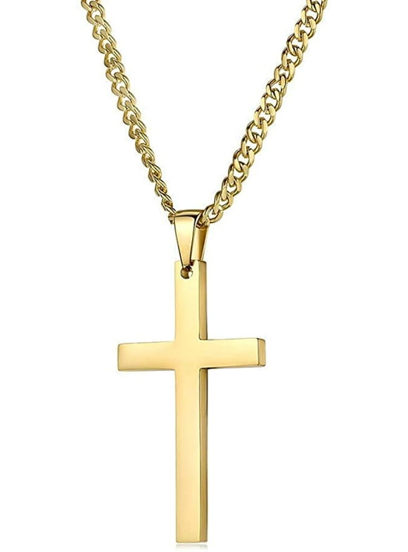 14k Gold Cross Necklace