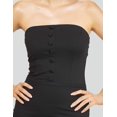 thumbnail image 3 of Strapless Cinched-Waist Athleisure Black, Too Hot to Handle Dress (Women's) - Mrs Momma Bear, 3 of 8
