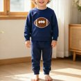 thumbnail image 2 of TOWED22 Toddler Boy 2-Piece Outfit Set Long Sleeve Print Graphic Sweatshirt Pants Fall Winter Casual Clothes, 2 of 9