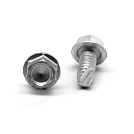 

#8-32 x 3/8 Coarse Thread Thread Cutting Screw Hex Washer Head Type 23 Low Carbon Steel Zinc Plated Pk 100