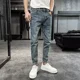 thumbnail image 5 of Pantalones elásticos con bolsillos para hombre, pantalones vaqueros cargo elásticos para hombre, tendencia 2024, ropa clásica de otoño, estética retro, tallas XS, 5 of 5