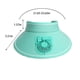 thumbnail image 3 of Sombrero para acampar y hacer senderismo con ventilador de carga USB, protección solar, parasol, para viajes al aire libre, equitación, playa, sombrero para el sol vacío, gorra de abanico, 3 of 8