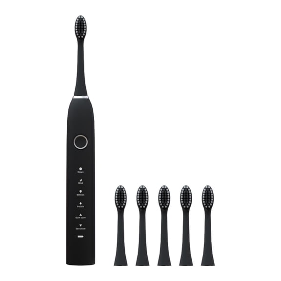 Vikakiooze Toothbrush- Toothbrush With 6 Brush Heads- 6 Cleaning Modes- IPX7 Water Proofing-Newly Upgraded Toothbrush- Longer Life- Faster Char