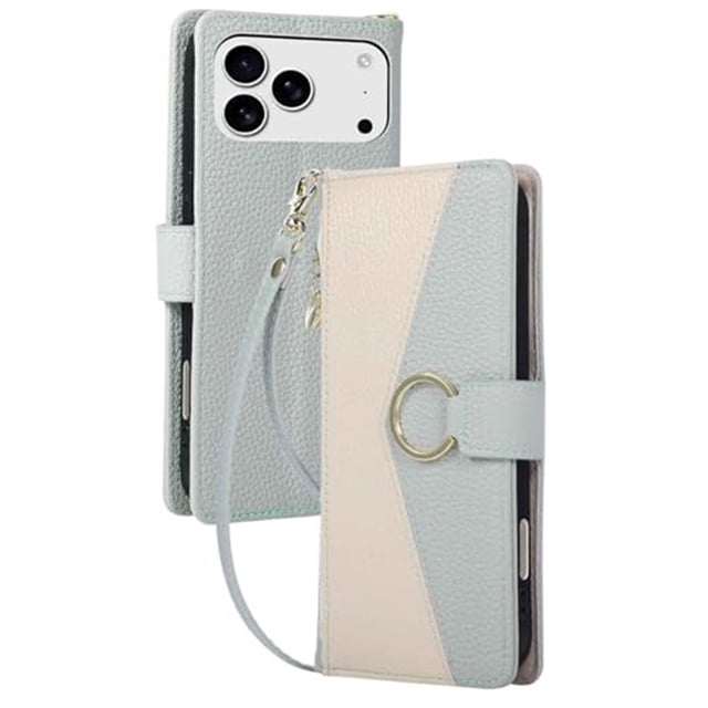 Case For IPhone 17 Pro Max/17 Pro/17 Air/17, PU Leather Shell With Adjustable Detachable Lanyard Card Slot Kickstand Cover