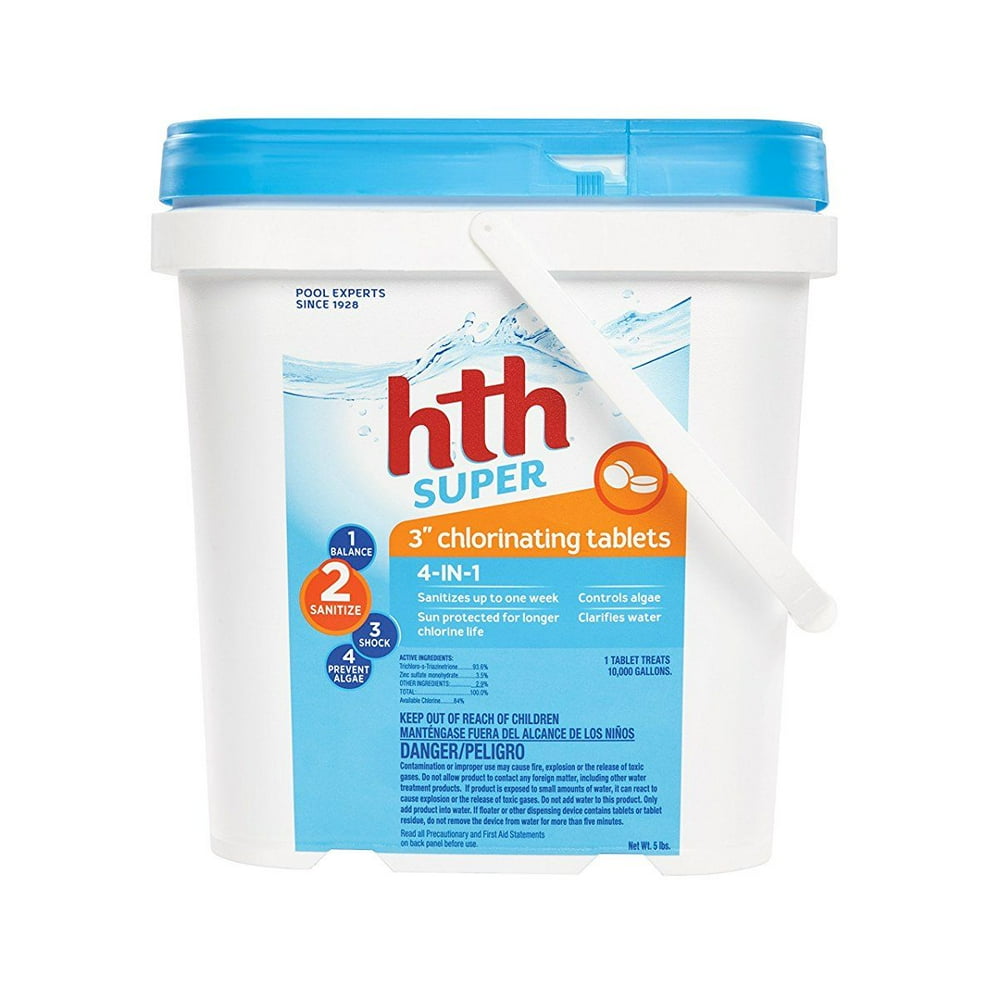 HTH 42009 3" Super Chlorinating Chlorine Tablets for