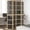 Brown-57.1x78.7, variant on Room Divider 4 Panels Brown and Black Solid Wood Paulownia