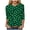 Dark Green, variant on felwors St Patricks Day Shirt Women Plus Size Funny 3/4 Sleeve Cute Saints Tops Shamrock Shirts Lucky Irish Shamrocks Outfit (Dark Green, XL)