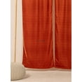 thumbnail image 4 of The Art Box Rust Crushed Velvet Curtains Room Darkening Rod Pocket Window Curtains, 2 Panels, 52"W x 108L" in, 4 of 11