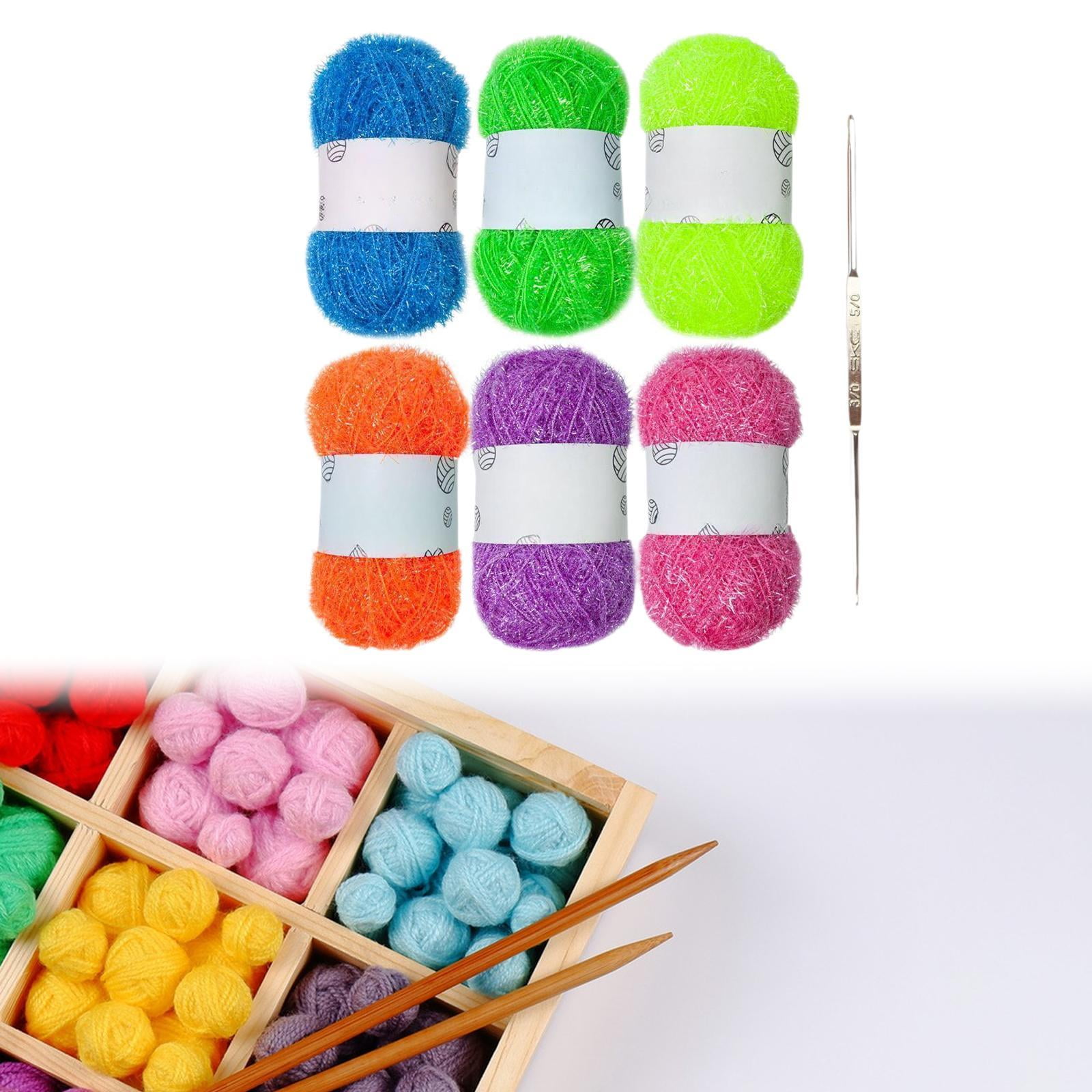 balikha Yarn Dishcloth Thread Comfortable Washable Easy Carrying Hand Crocheted Yarn for Tableware Scrubbing Cloths Men Women Type D