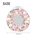 thumbnail image 4 of KLL Daisies Flowers Pattern Shower Cap & Bath Cap for Women,Reversible Oversized Waterproof Shower Caps for all Hair Lengths,Elastic Reusable Bathing Hair Cap, 4 of 6