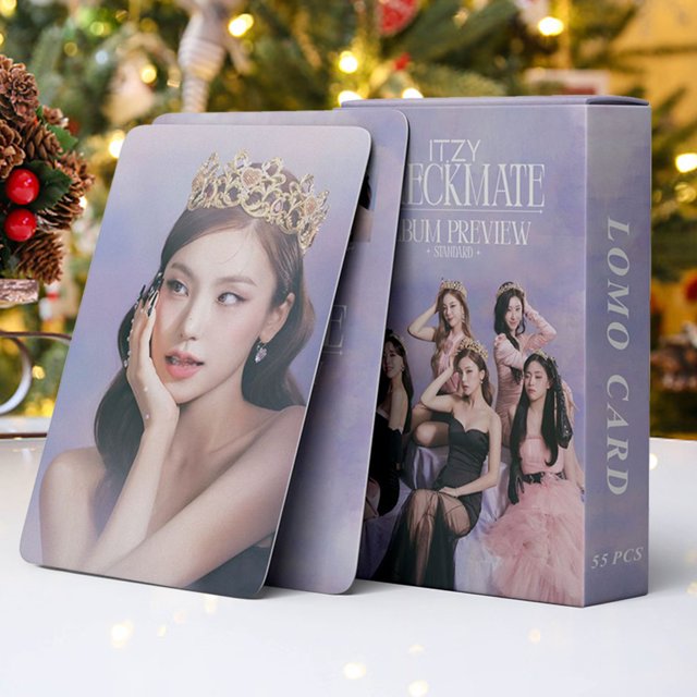 55 tarjetas fotográficas portátiles femeninas/masculinas estrella para la colección de fans (ITZY CHECKMATE) Ehuebsd libre de BPA