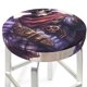 thumbnail image 3 of Balery Cool Skull Cowboy Fundas de asiento para taburete de bar redondo de tela de terciopelo ajustables que protegen de arañazos y manchas para sillas de 14 a 17 pulgadas.-13 inch, 3 of 7