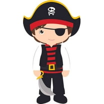 Design with Vinyl Pirate Cartoon Character Wall Decals