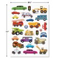thumbnail image 3 of Current Cars and Trucks Stickers - 2 8.5" x 11" Sheets, 50 Stickers, 3 of 5