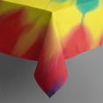 thumbnail image 4 of Colorful Tie Dye Mandala Pattern Rectangle Tablecloth 60"x102",Waterproof Polyester Rectangle Table Cloth, Wipeable Spillproof Polyester Tablecloth for Dining, Camping, Indoor and Outdoor, 4 of 5