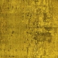 thumbnail image 1 of Ahgly Company Machine Washable Indoor Square Oriental Yellow Industrial Area Rugs, 5' Square, 1 of 4