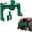 Green, variant on 3 Point Quick Hitch Category 1 with 2" Receiver, 3000 lbs Capacity 5-Position Adjustable Hook