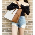 thumbnail image 3 of Michael Kors Women’s Saffiano Leather Drawstring Tote, Beige, 3 of 8