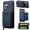 Blue, variant on Dteck for Samsung Galaxy A17 5G Magnetic Wallet Case, Compatible with MagSafe, RFID Blocking Zipper Pocket PU Leather Detachable Case,Coffee