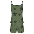 thumbnail image 3 of Sexy Pijama Conjunto para las Mujeres Gradiente Eslinga sin Mangas Tanque Empalme Pantalones Cortos Casual Pijamas Conjunto, Poliéster, 3 of 5