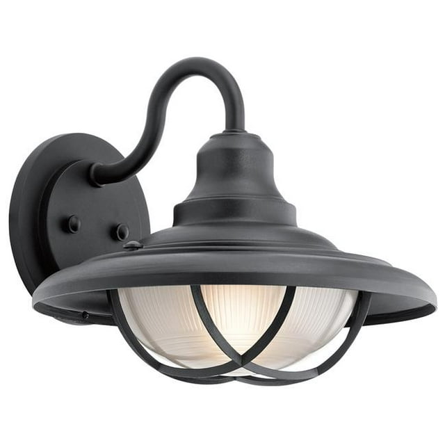 Kichler 49693BKT Harvest Ridge 100W 1 LED Light Outdoor Wall Lantern, Textured Black