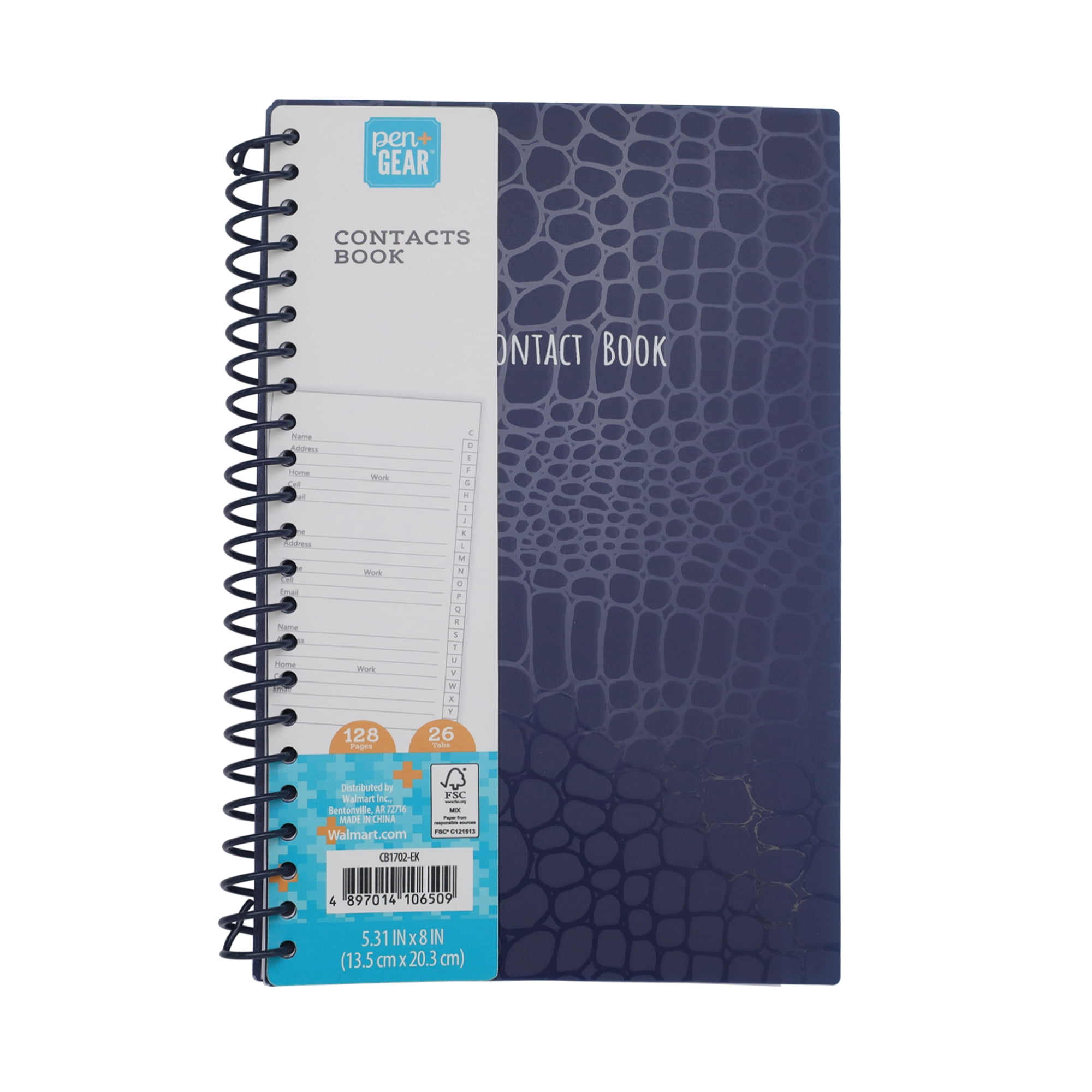 Telephone & Executive Index Address Book Ideal For Home & Office Desk Blue 