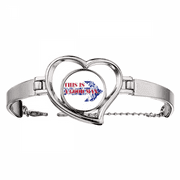 Good Man Indicates Symbolic Direction. Bracelet Heart Jewelry Wire Bangle