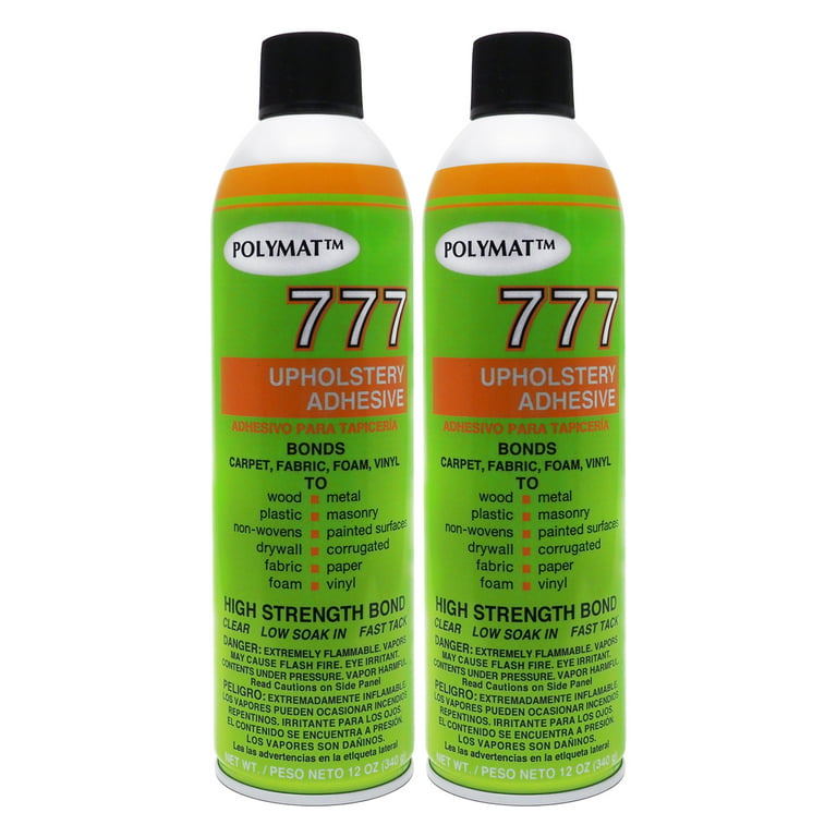 QTY 2 Polymat 777 Spray Glue Bond Adhesive for Wallpaper Lining Home Décor  