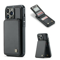 Feishell Back Wallet Case for iPhone 11 Pro Max (6.5 inch),Premium PU Leather RFID Blocking Credit Card Slots Double Magnetic Clasp Flip Kickstand Shockproof Phone Case for Women Men,Black