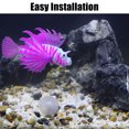 thumbnail image 7 of Unique Bargains Aquarium Artificial Lion Fish Ornament Glowing Simulation Animal Decoration with Suction Cup Purple Blue, 7 of 7
