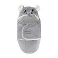thumbnail image 2 of Manta envolvente perfke Envoltura para bebé con gorros Gris 62cm, 2 of 9
