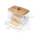 thumbnail image 4 of Soporte de almacenamiento de hisopos de algodón acrílico de calidad mejorada, contenedores de baño, CACAGOO Recipiente de almacenamiento, 4 of 7
