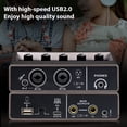 thumbnail image 4 of Interfaz de audio Grabación profesional Interfaz de audio XLR DSP Reverb 48V, 4 of 8