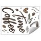 thumbnail image 2 of Pegatinas de Pared con Tazas de Café y Eslóganes Navideños para Restaurantes y Cafeterías | Tamaño: 29 X 40 Cm | Fácil Aplicación | Material Duradero | Ideal para Decoración Navideña, 2 of 7
