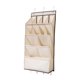 thumbnail image 5 of Zapatero de puerta para dormitorio, soporte para zapatos colgante de tela Oxford, plegable, para colocar sobre la puerta Beige 11 rejillas, 5 of 9