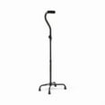 thumbnail image 2 of Medline Folding Quad Cane, Large Base, Quad Base for Greater Stability, Skid-Resistant Rubber Tips, Lightweight Aluminum, Black, 2 of 5