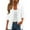 White, variant on Womens Summer Short Sleeve Lightweight Cardigan V Neck Hollow Out Sweater 2025 Trendy Knit Tops