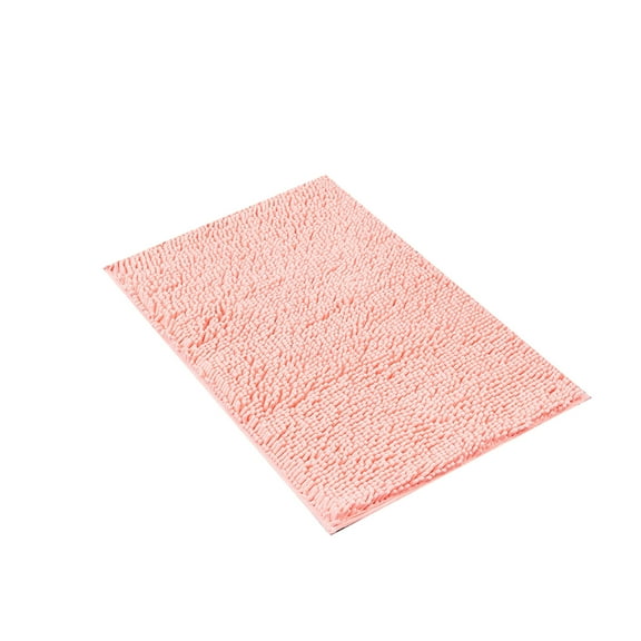 AUQ Shower Mat,3D Tufted Design Bath Rug,Non-Slip Backing Bath Mats,Pink