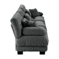 thumbnail image 6 of KYLE & KAY 3 Seater Sectional Sofa Couch, Chenille Deep Seat Cloud Couch with 5 Soft Pillows, Upholstered Comfy Sofa for Living Room, Apartment, Office, Gray, 6 of 7
