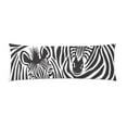 thumbnail image 1 of BSDHOME Zebra Body Pillowcase Pillow Cover Pillow Protector Two Sides Printing 20x60 inch, 1 of 1