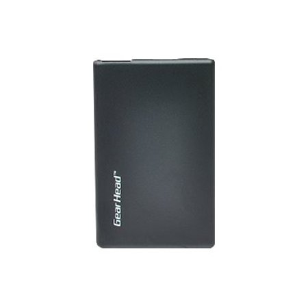 Gear Head Portable Power - Power bank - 1800 mAh - 1 A (USB) - on cable: Micro-USB - black